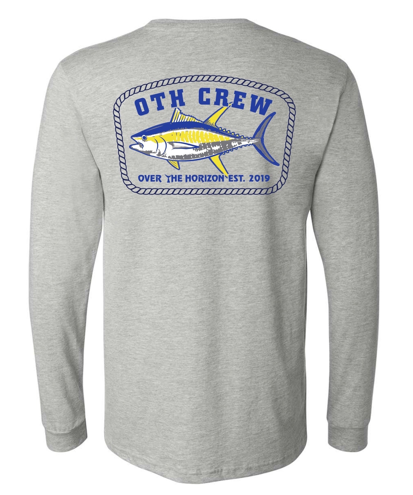 OTH Crew Yellowfin Tuna Long sleeve Cotton Blend tshirts