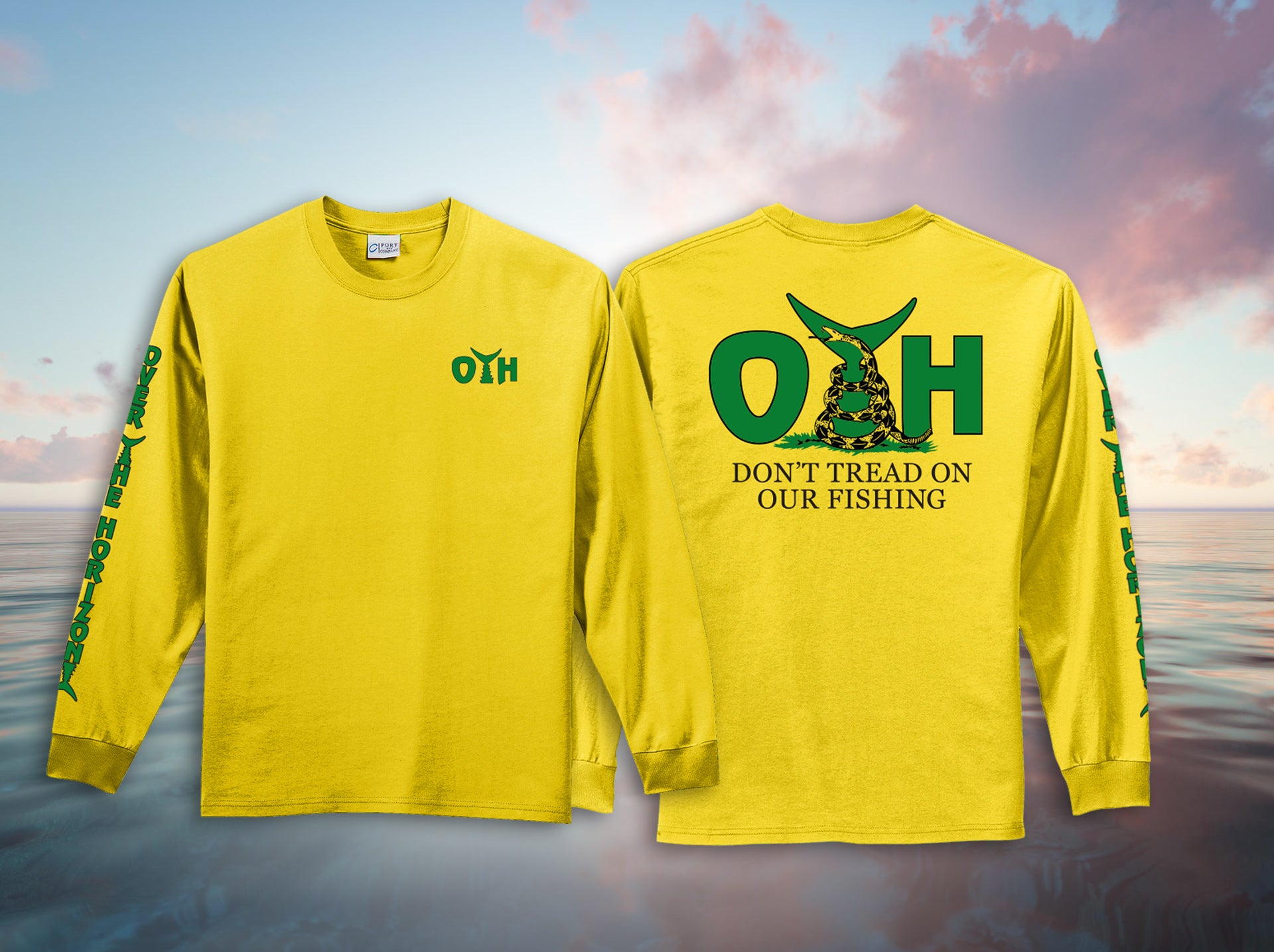 Don't Tread On Our fishing O.T.H. Long Sleeve Cotton