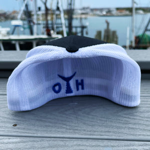 O.T.H. Fitted Trucker Hat - Black, White & Blue
