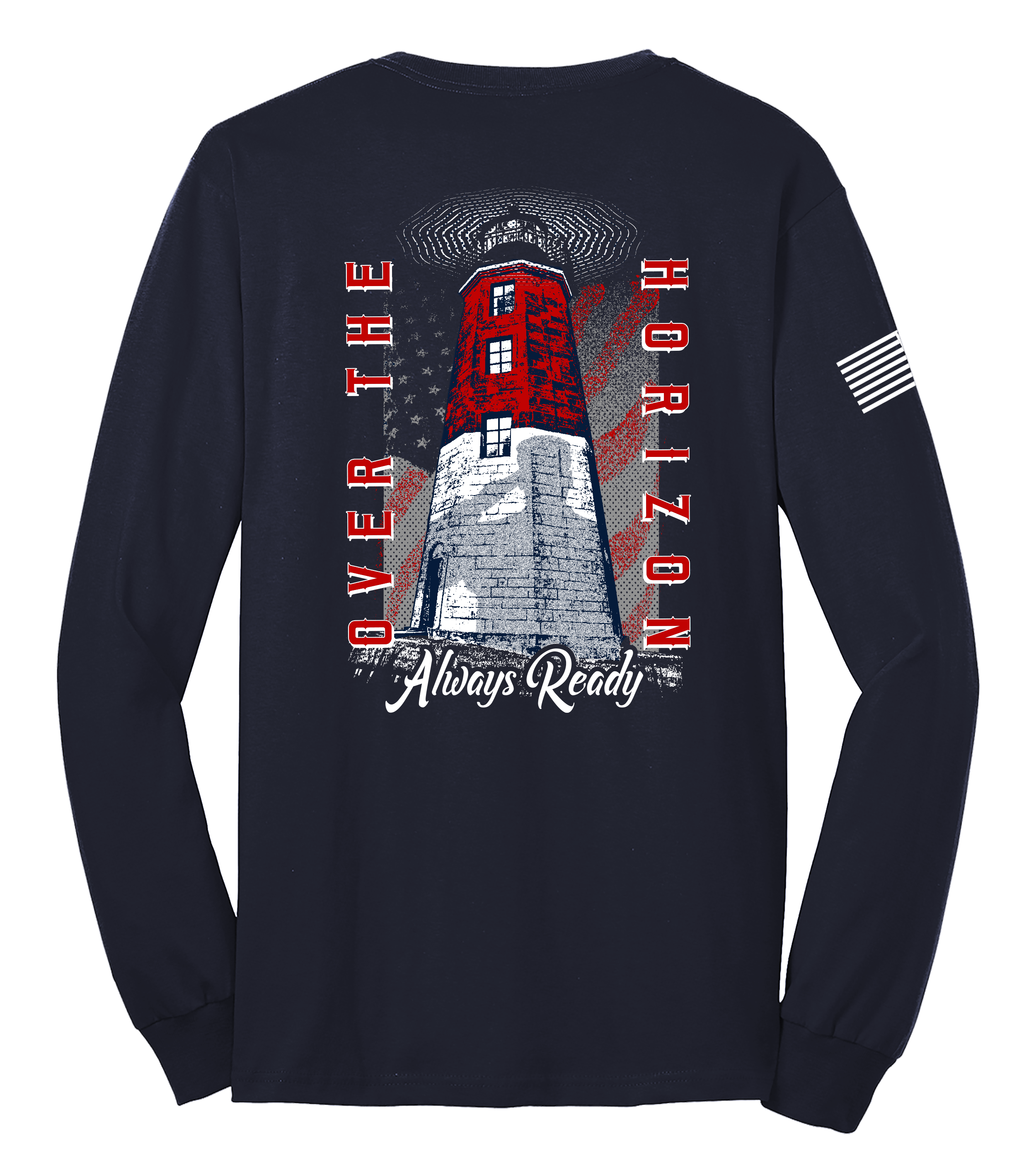 Vets Lighthouse O.T.H. Navy Athletic Long Sleeve Performance