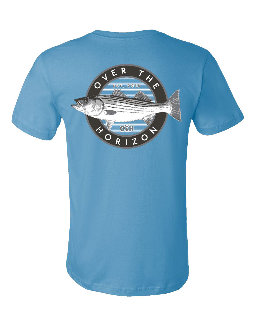 O.T.H.  Trophy series "Stripe bass"  t-shirt Ocean Blue