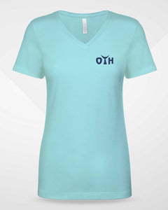 O.T.H. Womens Short Sleeve V-Neck Fitted Tee